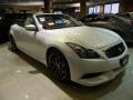 Moonlight White 2013 Infiniti G IPL G Convertible Exterior