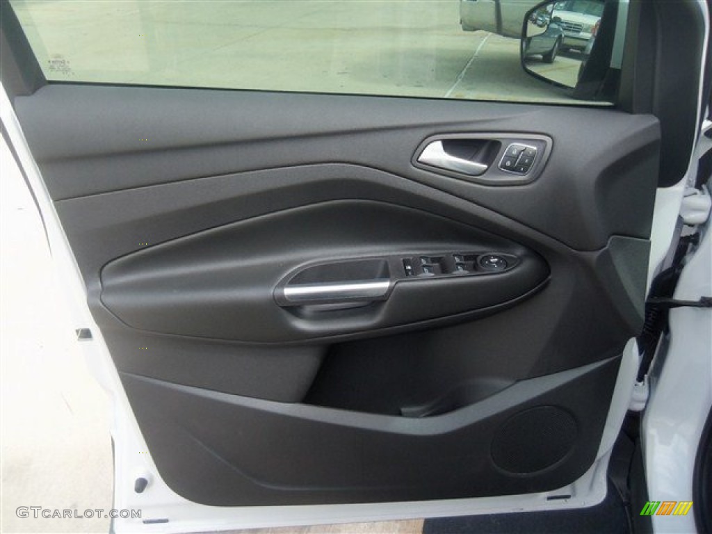 2013 Ford Escape Titanium 2.0L EcoBoost Charcoal Black Door Panel Photo #70978196