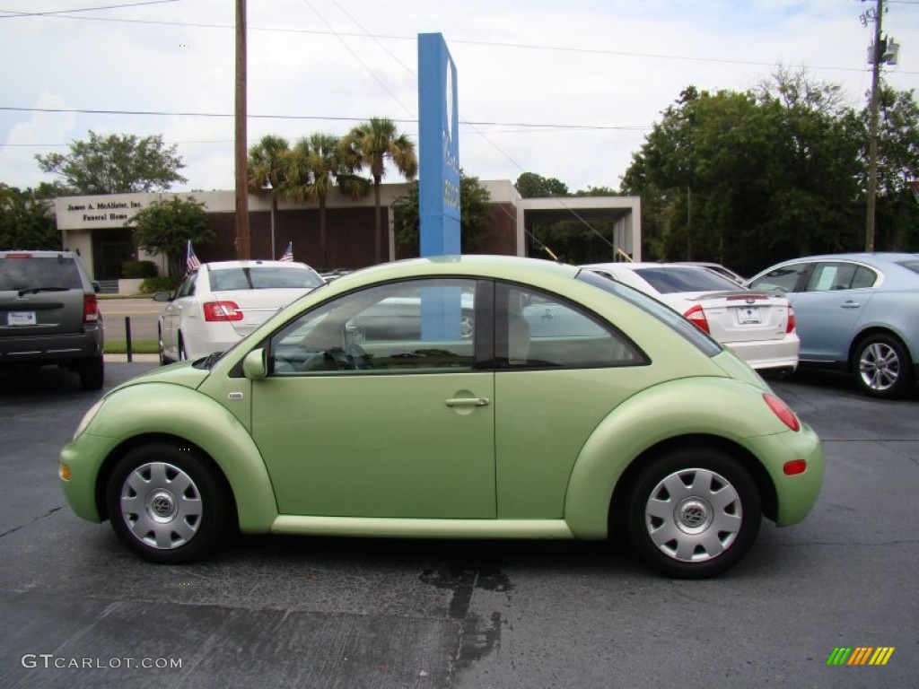 2003 New Beetle GL Coupe - Cyber Green Metallic / Cream photo #5