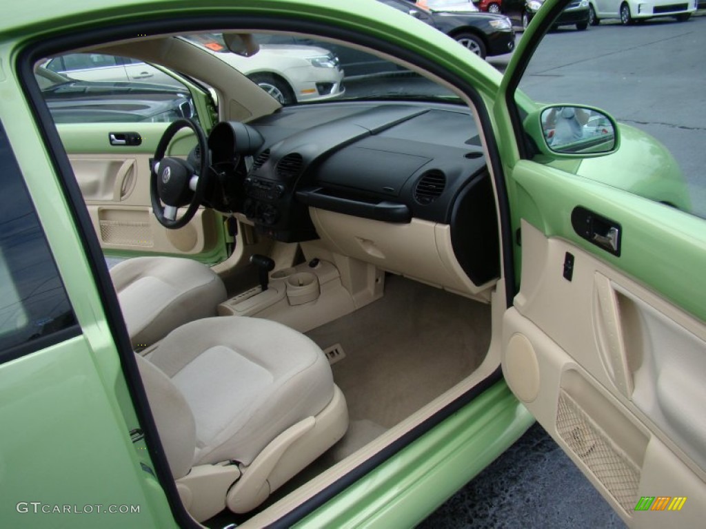 2003 New Beetle GL Coupe - Cyber Green Metallic / Cream photo #11
