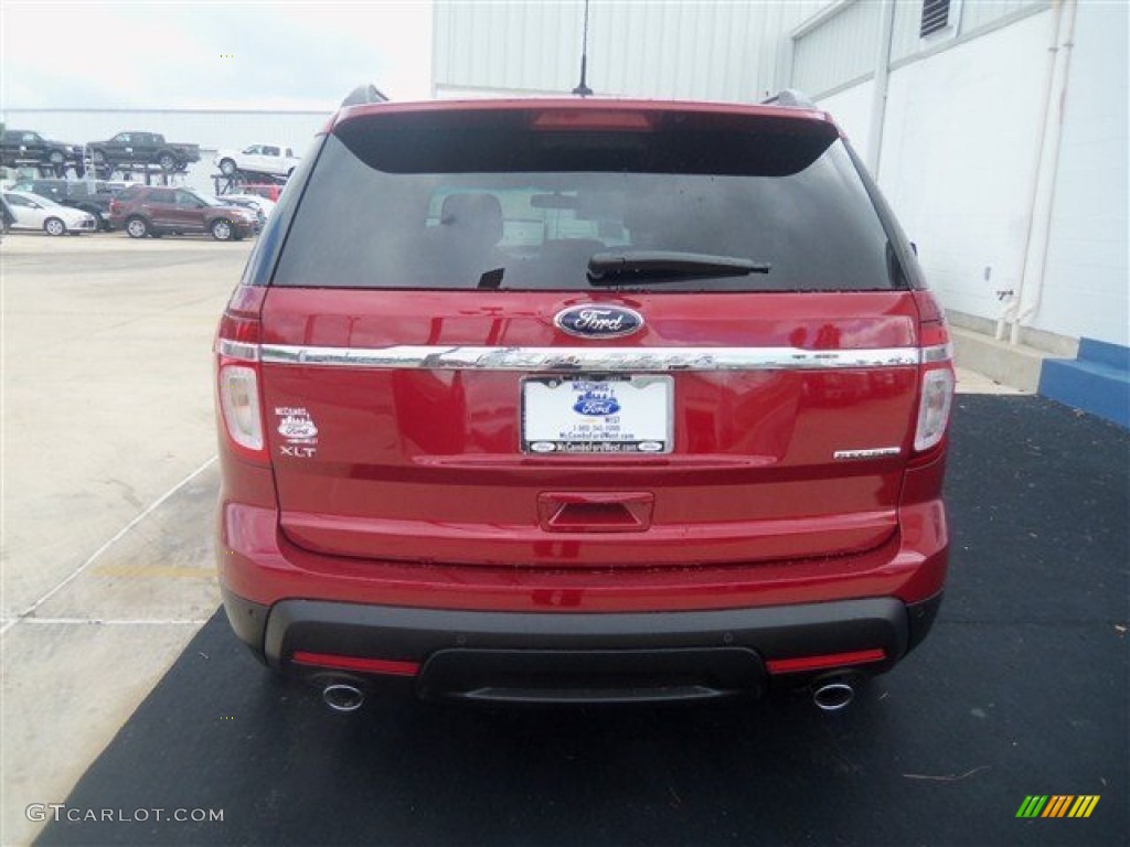 2013 Explorer XLT - Ruby Red Metallic / Medium Light Stone photo #4