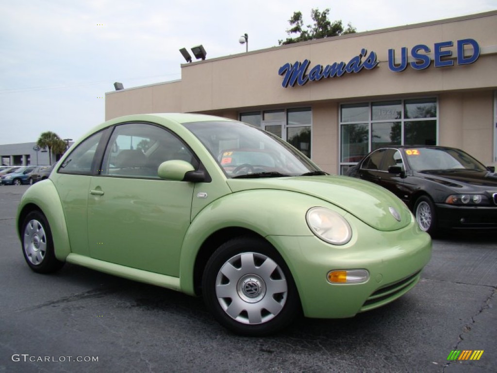2003 New Beetle GL Coupe - Cyber Green Metallic / Cream photo #24