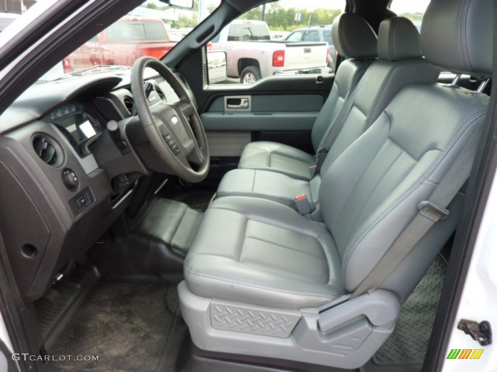 2011 F150 XL SuperCrew 4x4 - Oxford White / Steel Gray photo #16