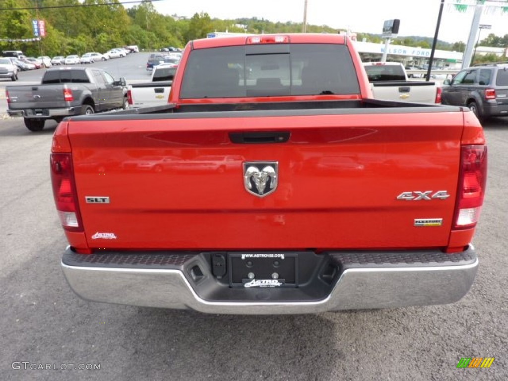 2011 Ram 1500 SLT Crew Cab 4x4 - Flame Red / Dark Slate Gray/Medium Graystone photo #6