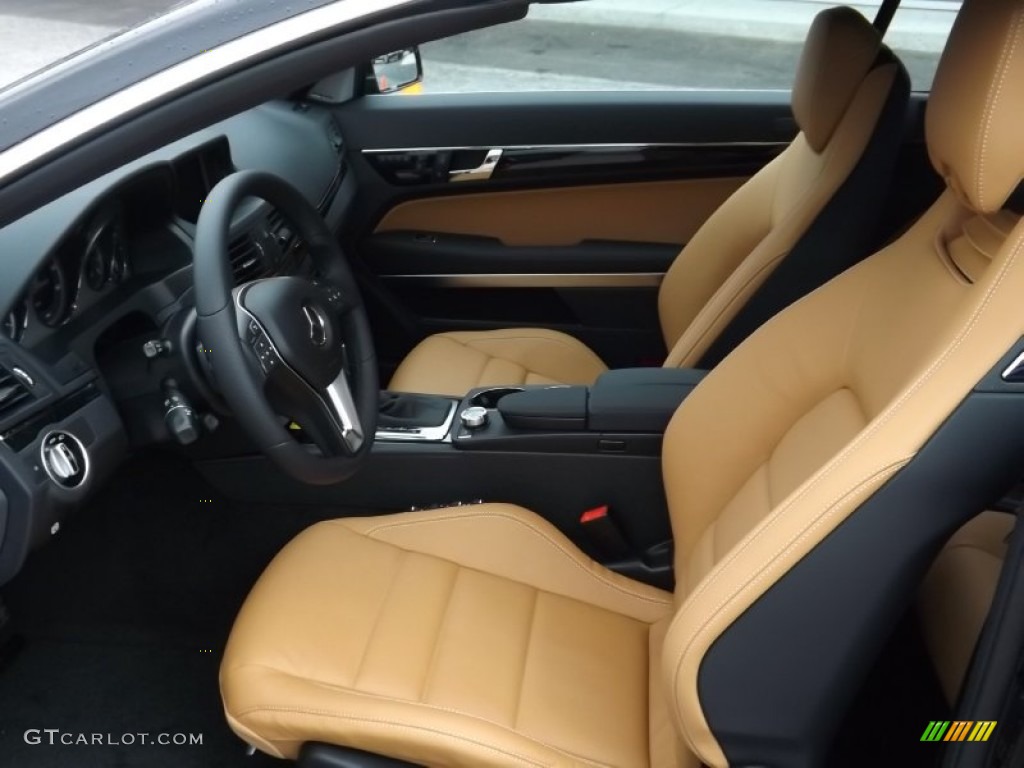Natural Beige/Black Interior 2013 Mercedes-Benz E 350 Cabriolet Photo #70979871
