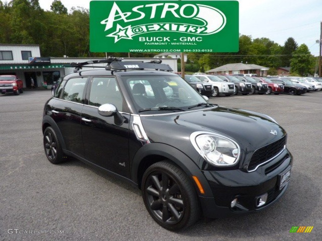 2011 Cooper S Countryman All4 AWD - Absolute Black / Carbon Black photo #1
