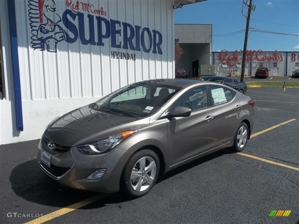 2013 Elantra GLS - Desert Bronze / Beige photo #3