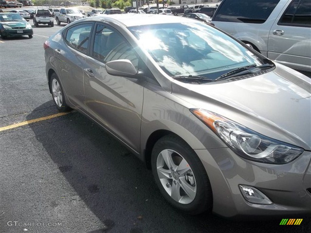 2013 Elantra GLS - Desert Bronze / Beige photo #5