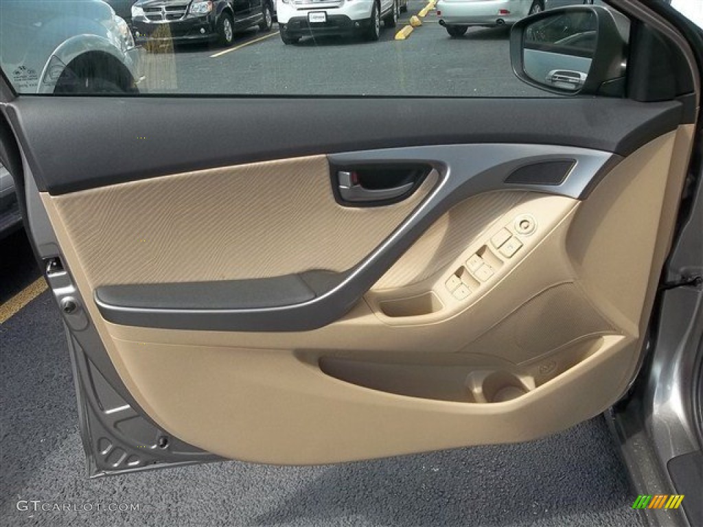 2013 Elantra GLS - Desert Bronze / Beige photo #12