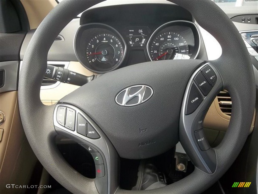 2013 Elantra GLS - Desert Bronze / Beige photo #14