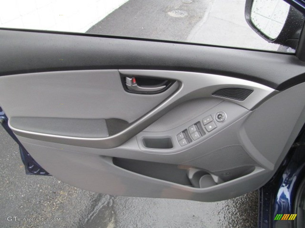 2012 Elantra Limited - Indigo Night Blue / Gray photo #12