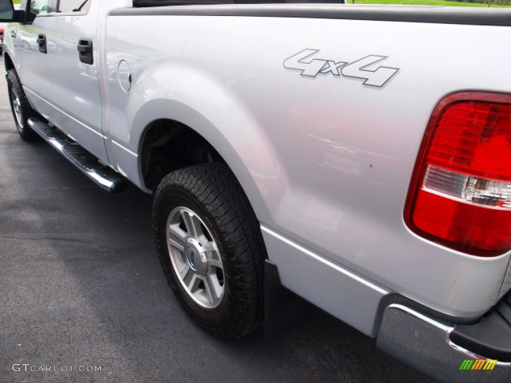 2006 F150 XLT SuperCrew 4x4 - Silver Metallic / Medium/Dark Flint photo #4