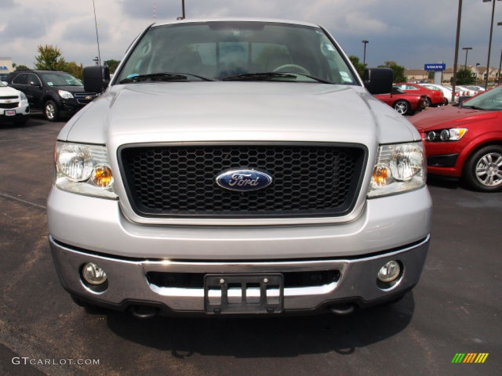 2006 F150 XLT SuperCrew 4x4 - Silver Metallic / Medium/Dark Flint photo #8