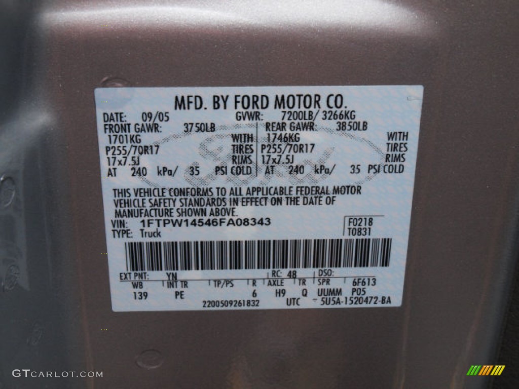 2006 F150 XLT SuperCrew 4x4 - Silver Metallic / Medium/Dark Flint photo #17