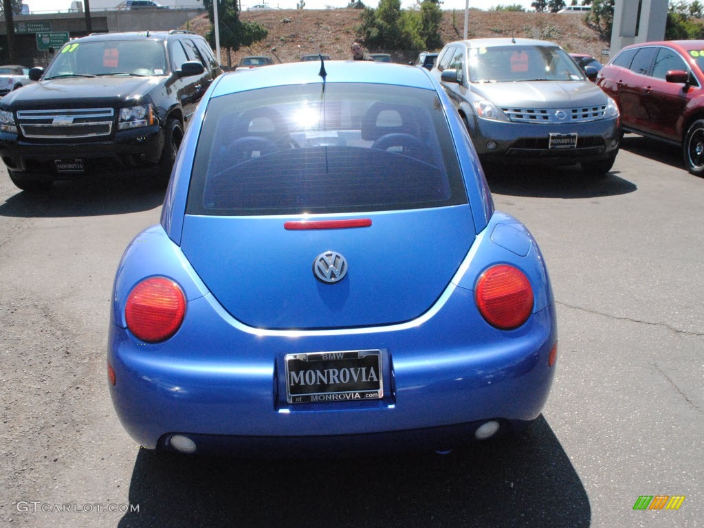 2001 New Beetle GLS Coupe - Techno Blue Pearl / Light Grey photo #5
