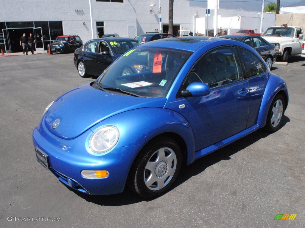 2001 New Beetle GLS Coupe - Techno Blue Pearl / Light Grey photo #25