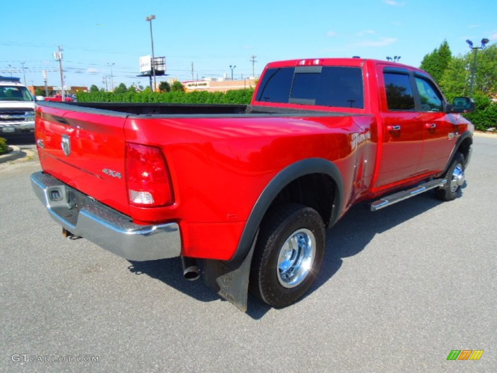 2010 Ram 3500 SLT Crew Cab 4x4 Dually - Inferno Red Crystal Pearl / Dark Slate/Medium Graystone photo #6