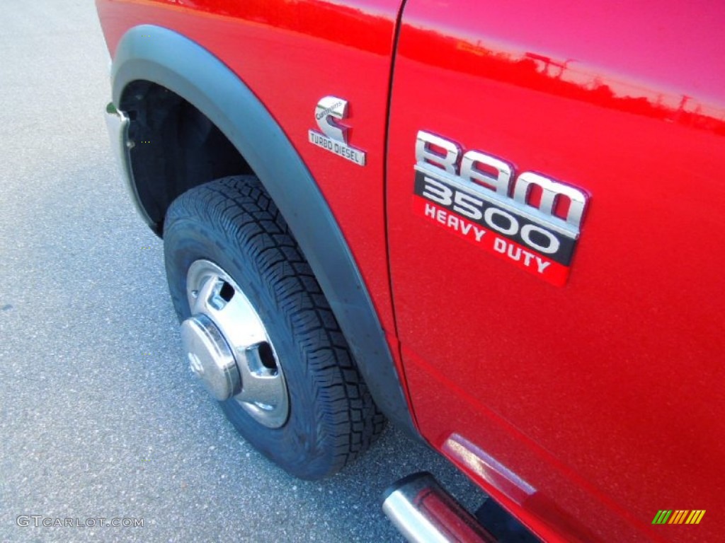 2010 Ram 3500 SLT Crew Cab 4x4 Dually - Inferno Red Crystal Pearl / Dark Slate/Medium Graystone photo #25