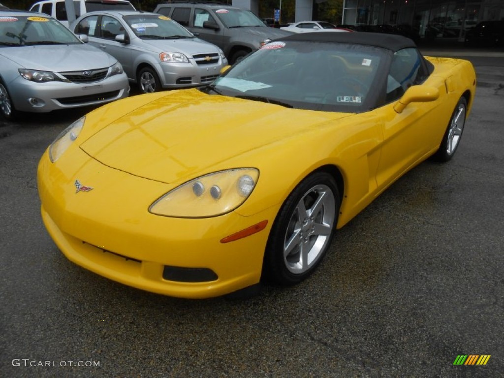 2005 Corvette Convertible - Millenium Yellow / Ebony photo #1