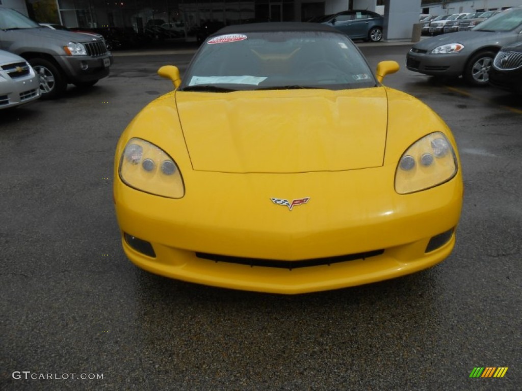 2005 Corvette Convertible - Millenium Yellow / Ebony photo #2