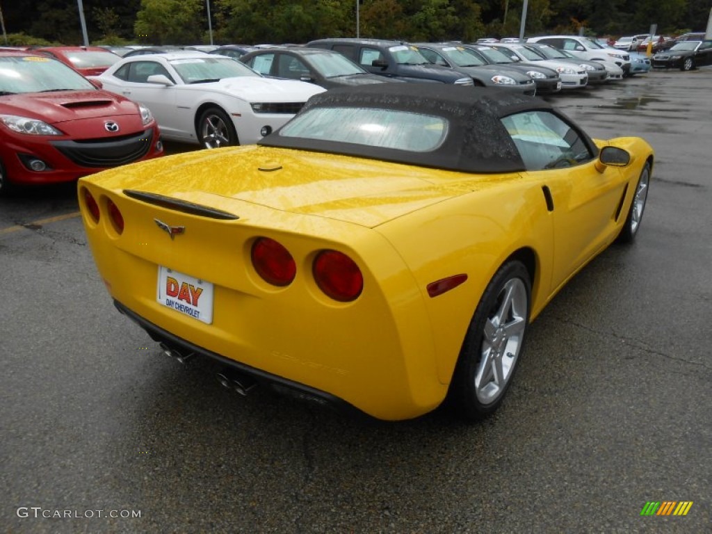 2005 Corvette Convertible - Millenium Yellow / Ebony photo #4