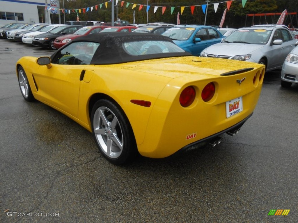 2005 Corvette Convertible - Millenium Yellow / Ebony photo #6