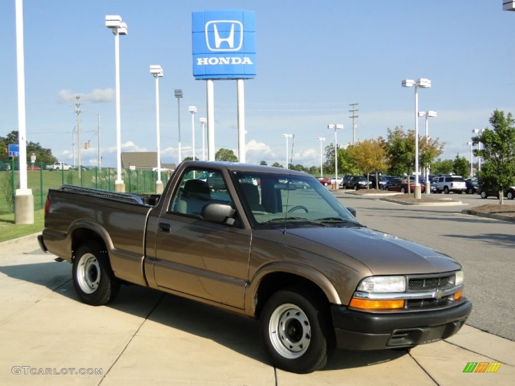 2003 S10 LS Regular Cab - Sandalwood Metallic / Medium Gray photo #2