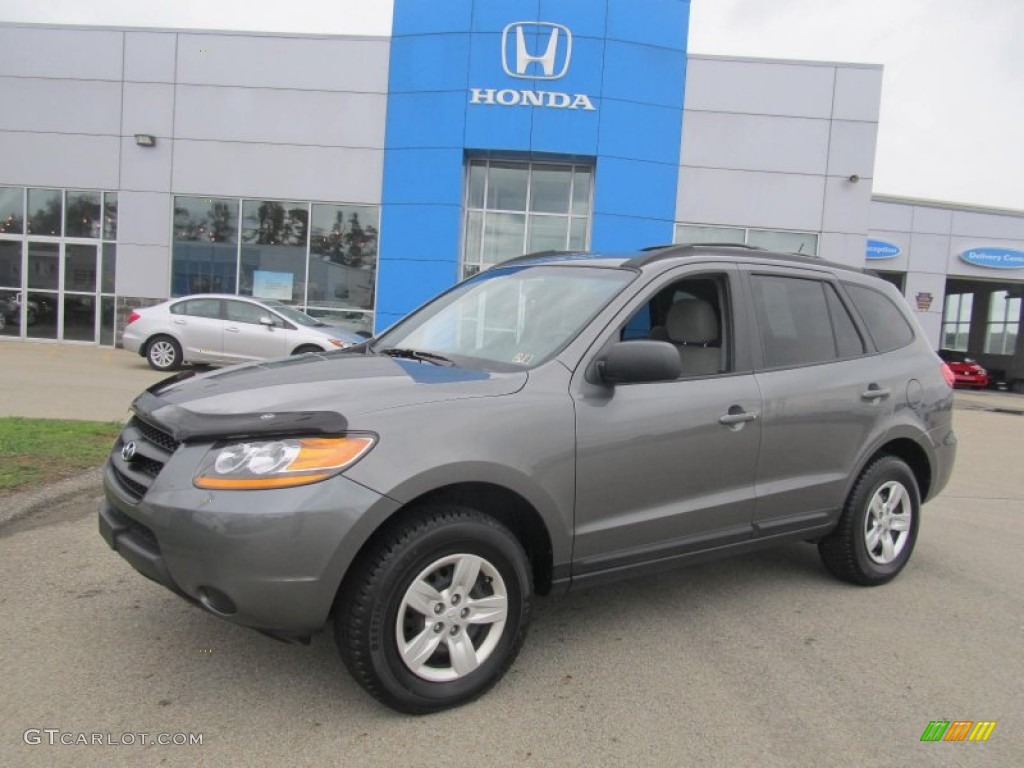 2009 Santa Fe GLS 4WD - Steel Gray / Gray photo #1