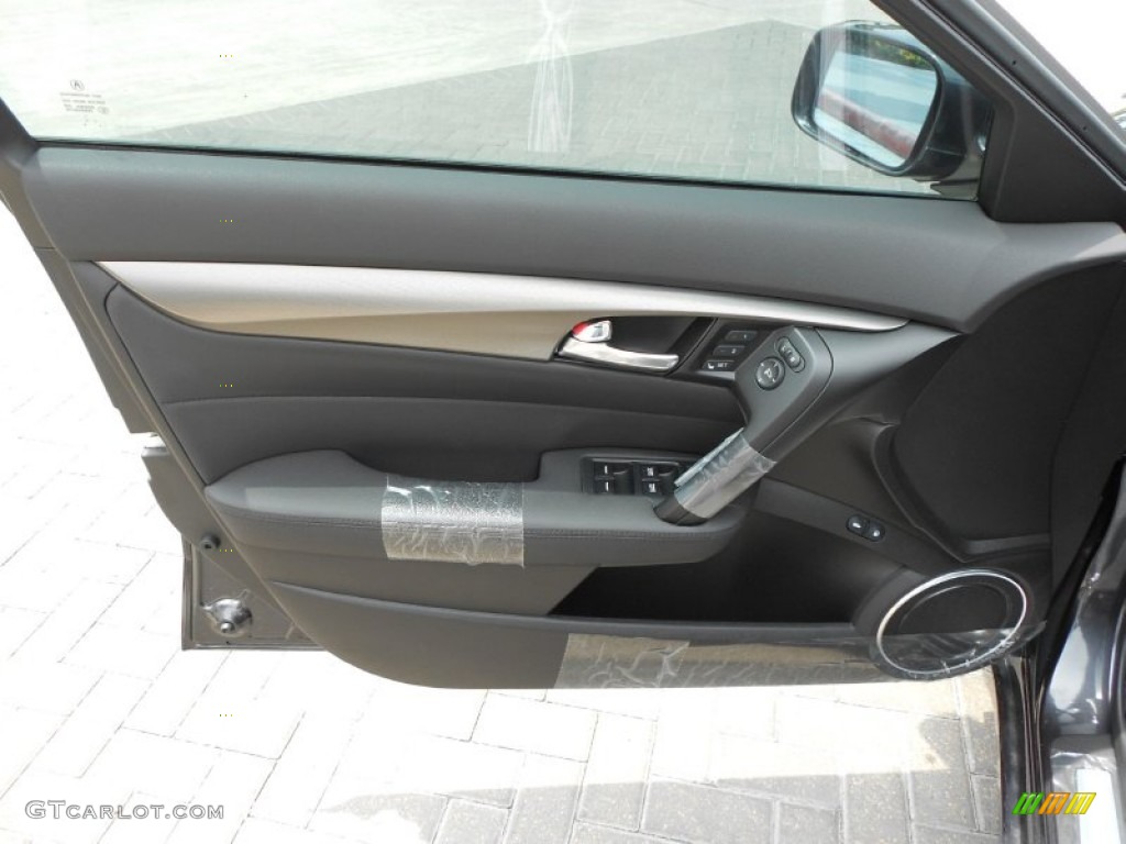 2013 Acura TL Standard TL Model Ebony Door Panel Photo #70991764