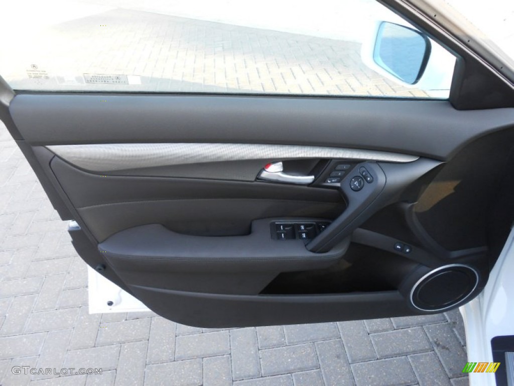 2013 Acura TL Standard TL Model Ebony Door Panel Photo #70991941