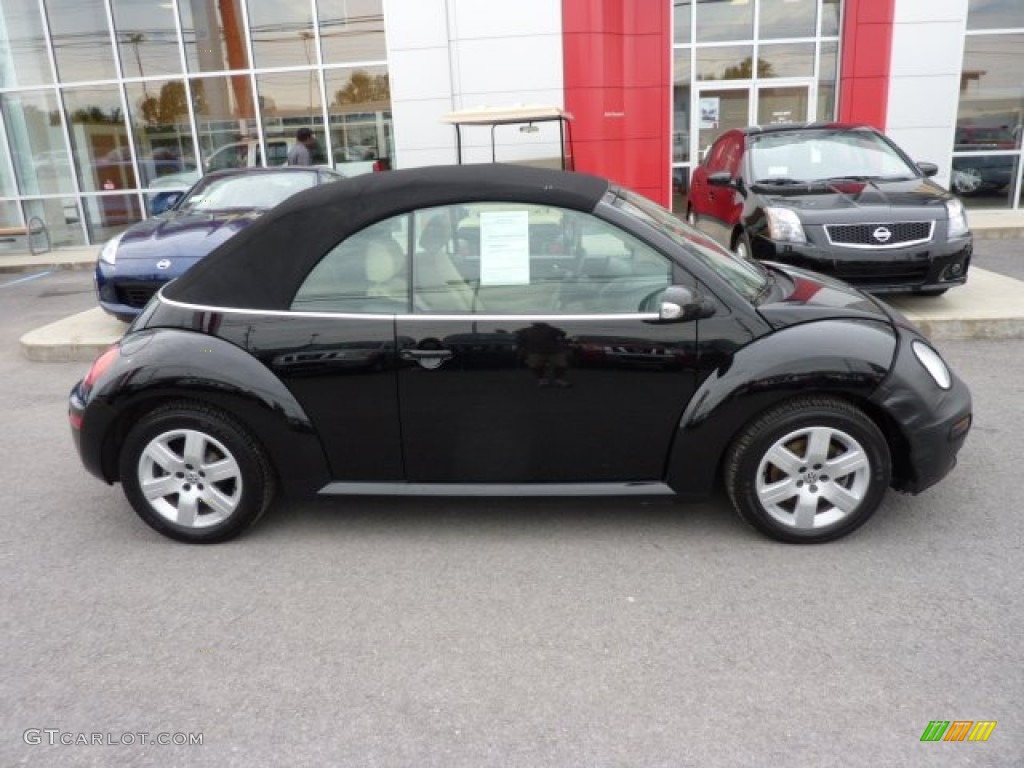 2007 New Beetle 2.5 Convertible - Black / Cream photo #12