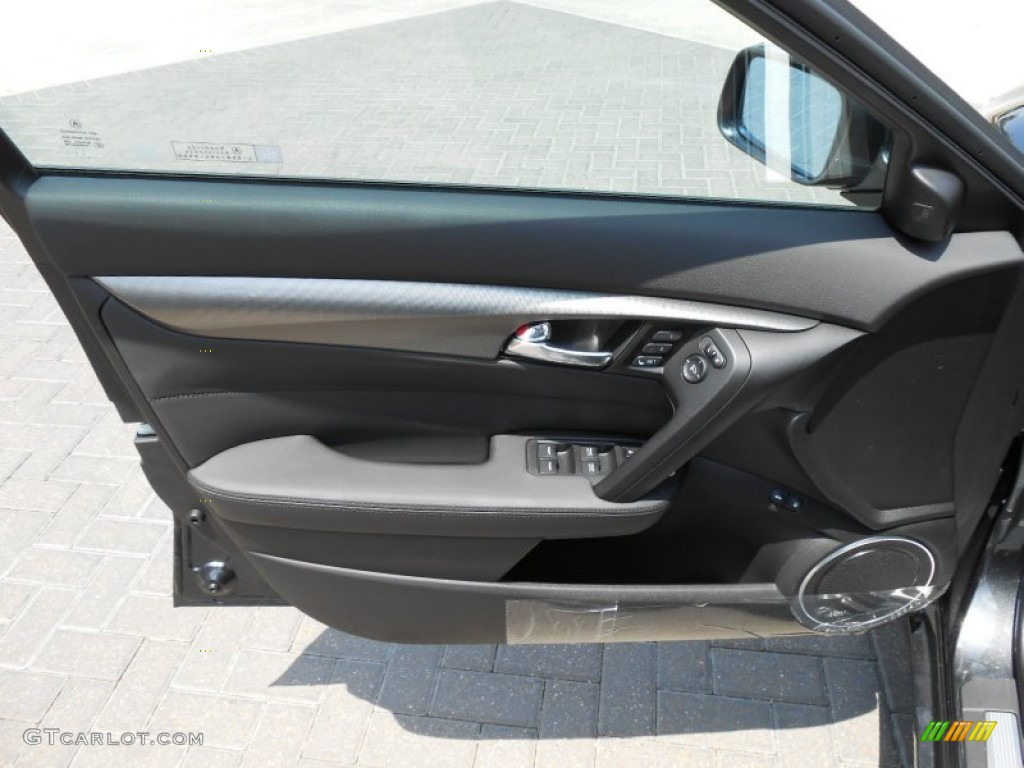 2013 Acura TL Advance Ebony Door Panel Photo #70992154