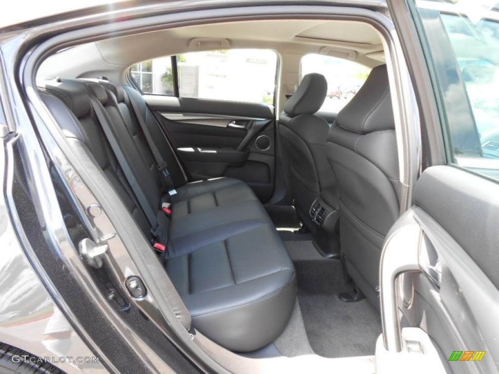 Ebony Interior 2013 Acura TL Advance Photo #70992193