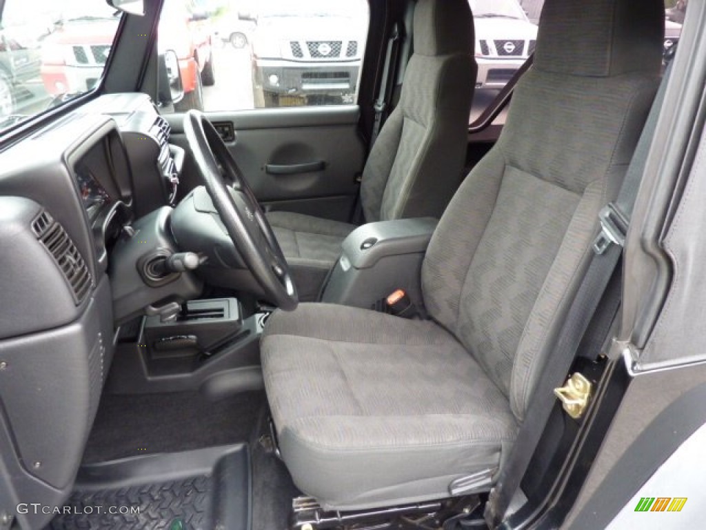 2005 Wrangler X 4x4 - Black / Dark Slate Gray photo #6
