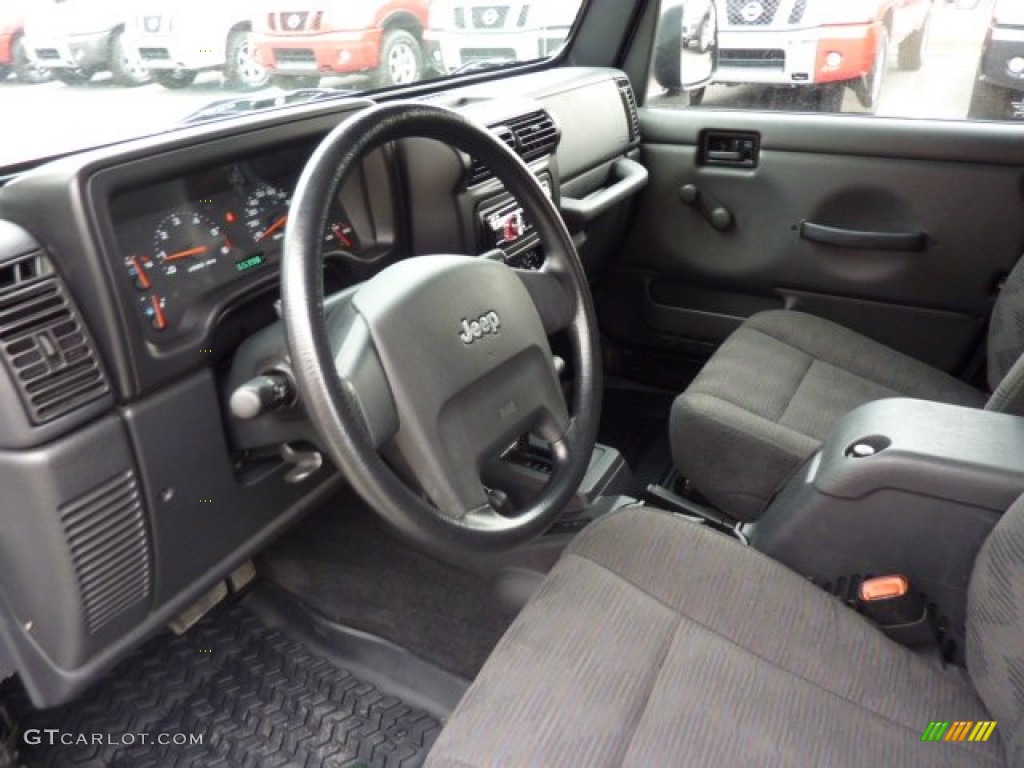 2005 Wrangler X 4x4 - Black / Dark Slate Gray photo #7