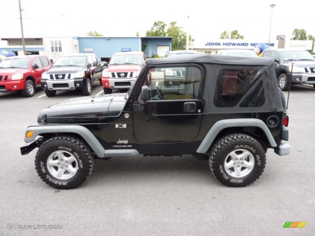 2005 Wrangler X 4x4 - Black / Dark Slate Gray photo #8
