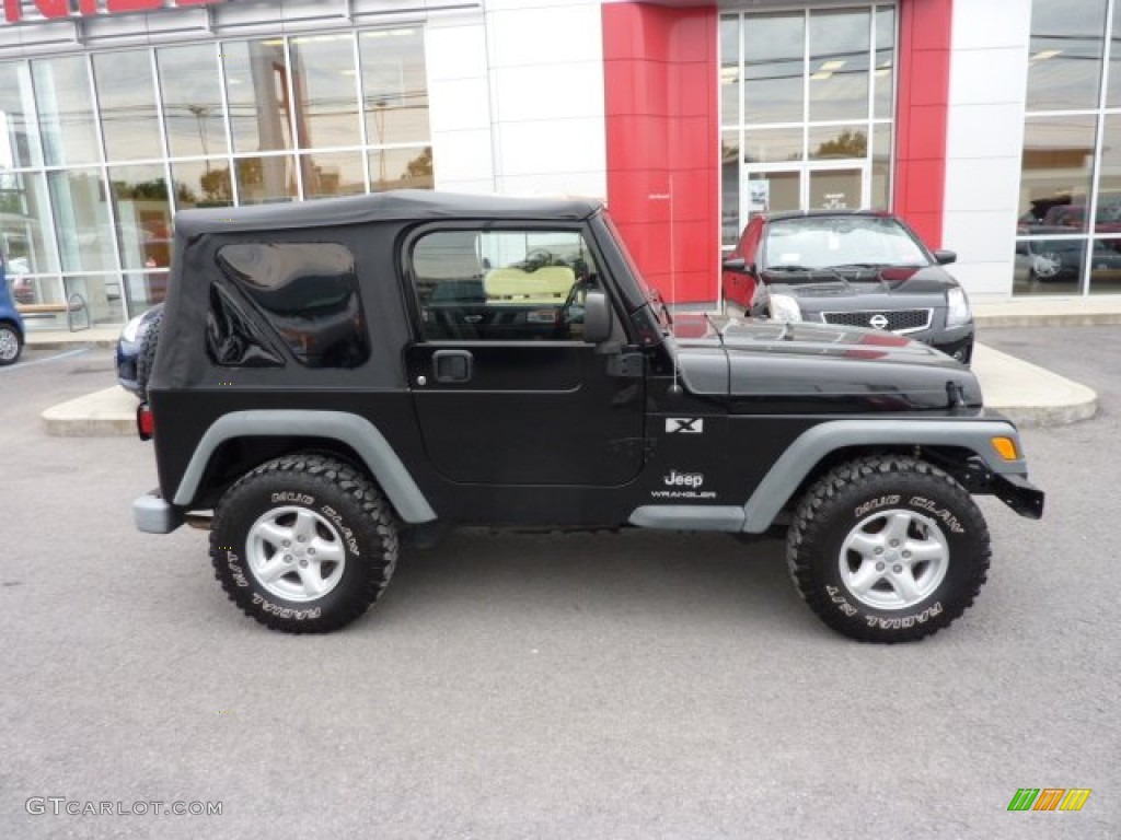 2005 Wrangler X 4x4 - Black / Dark Slate Gray photo #12