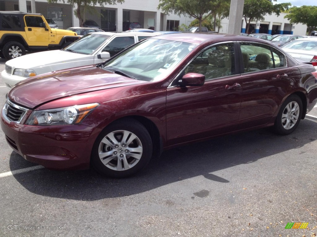 2010 Accord LX-P Sedan - San Marino Red / Ivory photo #1