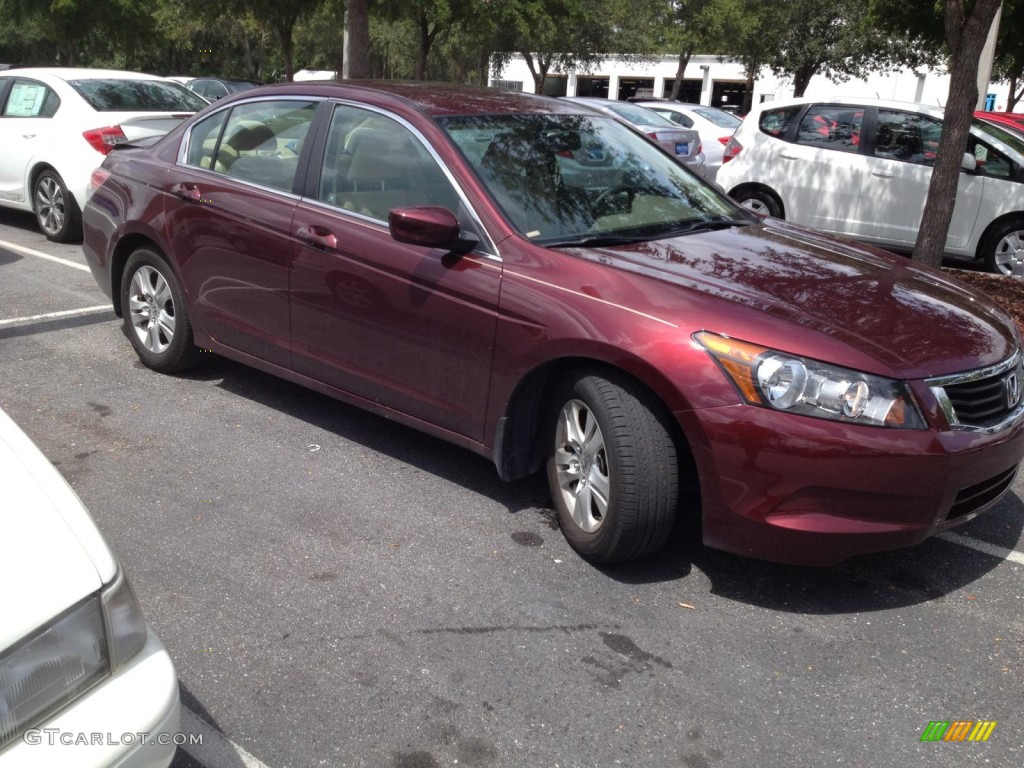2010 Accord LX-P Sedan - San Marino Red / Ivory photo #6