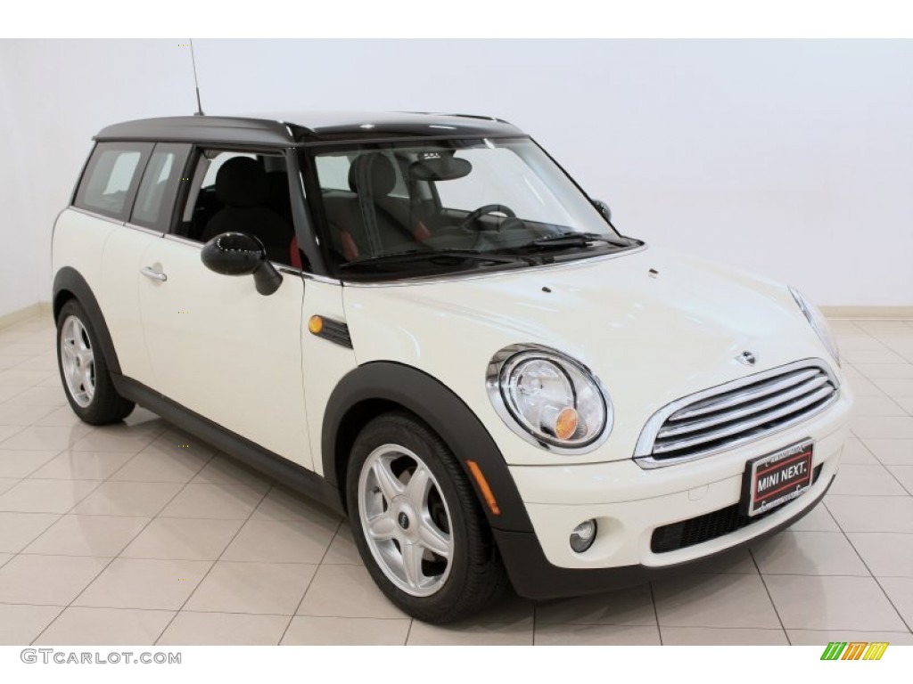 2008 Cooper Clubman - Pepper White / Red/Carbon Black photo #1