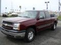 2003 Dark Carmine Red Metallic Chevrolet Silverado 1500 LS Extended Cab 4x4  photo #4