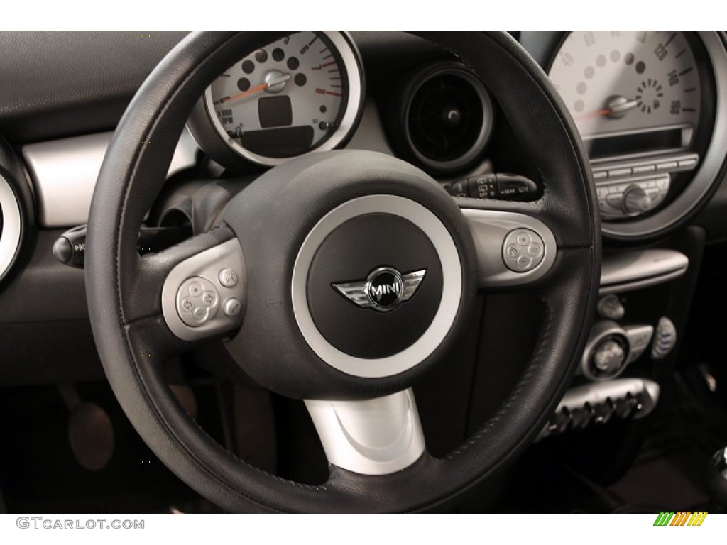 2009 Mini Cooper Hardtop Black/Grey Steering Wheel Photo #70993432