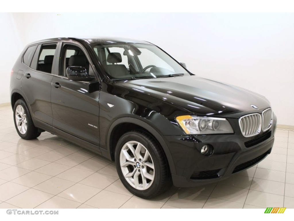 2011 X3 xDrive 35i - Jet Black / Black Nevada Leather photo #1