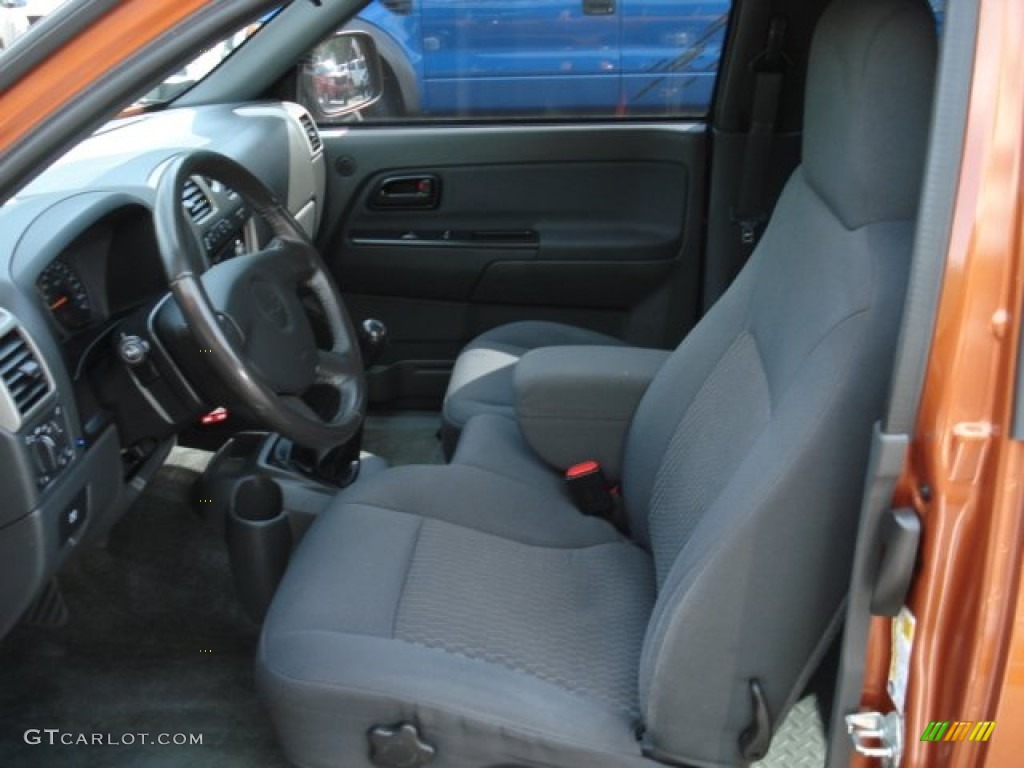 2006 Colorado Z71 Extended Cab 4x4 - Sunburst Orange Metallic / Very Dark Pewter photo #11