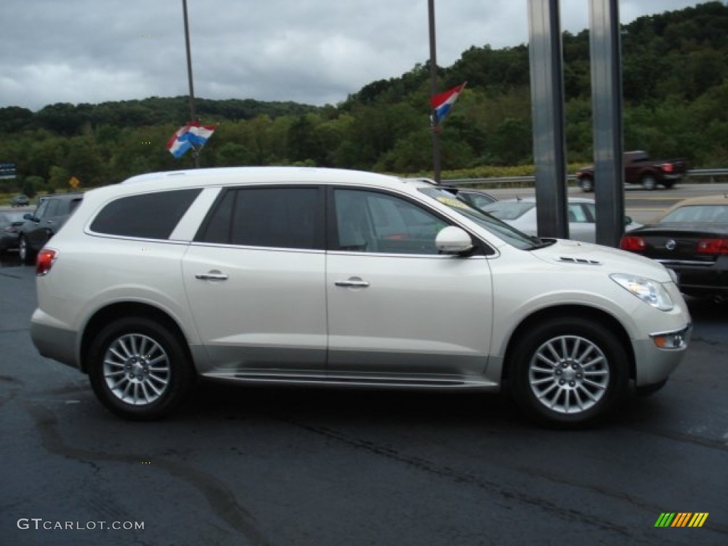 2010 Enclave CXL AWD - White Diamond Tricoat / Cashmere/Cocoa photo #5