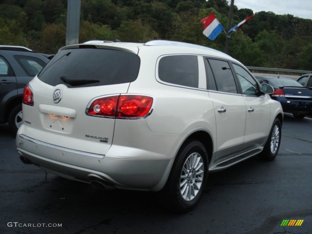 2010 Enclave CXL AWD - White Diamond Tricoat / Cashmere/Cocoa photo #6