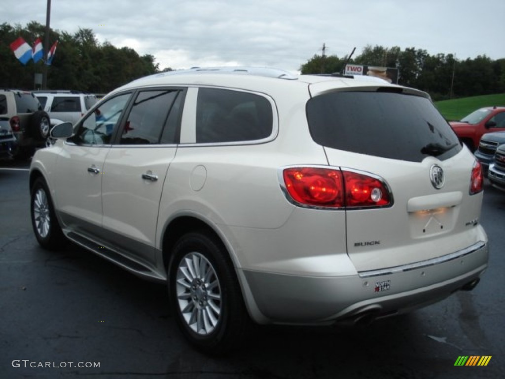 2010 Enclave CXL AWD - White Diamond Tricoat / Cashmere/Cocoa photo #8