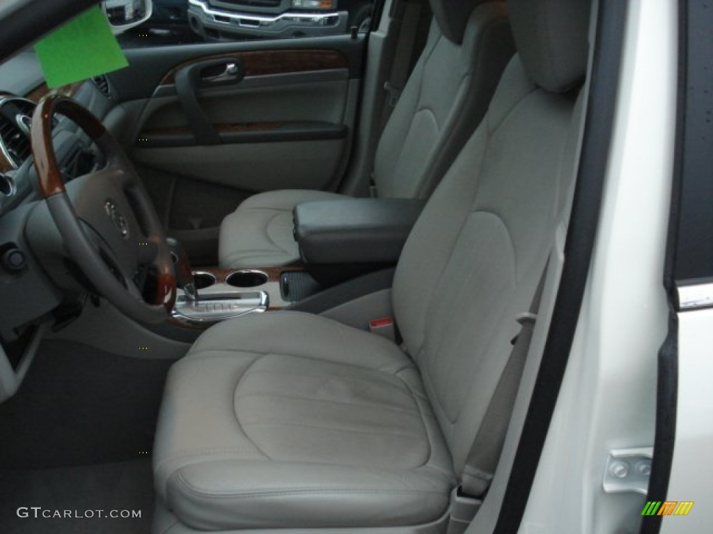 2010 Enclave CXL AWD - White Diamond Tricoat / Cashmere/Cocoa photo #11