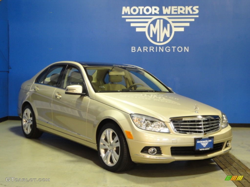 2011 C 300 Luxury 4Matic - Pearl Beige Metallic / Almond/Mocha photo #1