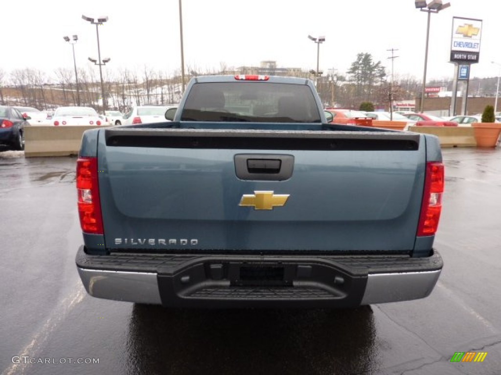 2011 Silverado 1500 Regular Cab 4x4 - Blue Granite Metallic / Dark Titanium photo #6